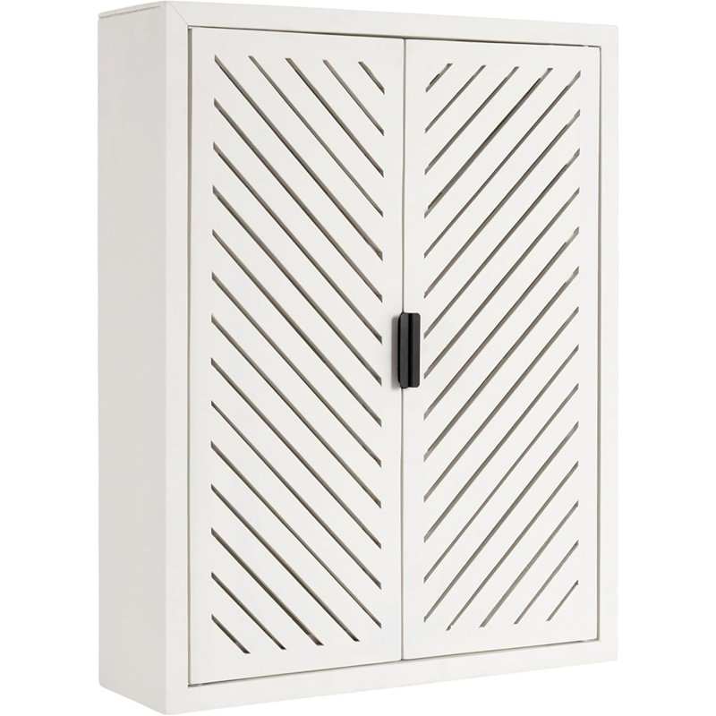 Armoire de salle de bain flottante décorative à deux portes Coastal
