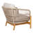 Ching 3-piece Outdoor Conversation Set With Acacia Wood Chairs & Terrazzo Side Table
