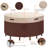 Breathable Round Patio Dining Set Cover 108" Dia-951876340