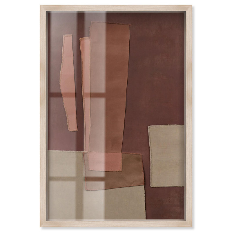 Décoration murale bohème brut Raw Edge I par Art Remedy, cadre blond, 25 x 37, H 37 po x l 25 po, Cadre blond