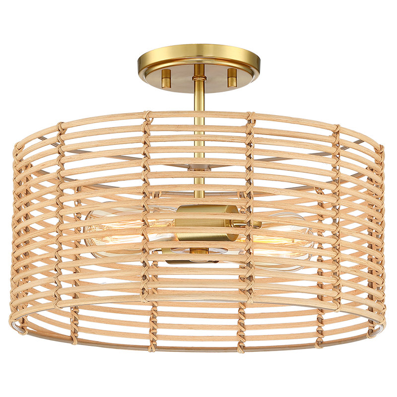 Plafonnier semi-encastré 2 lumières 15,4 po Eshe