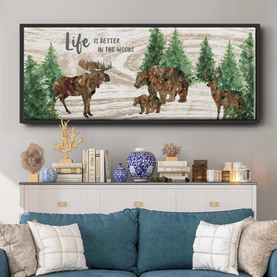 Better in the Woods - Toile avec cadre