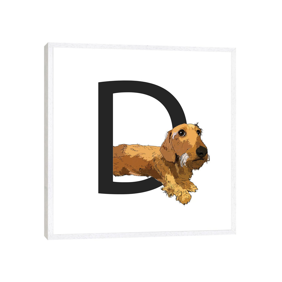 D Is For Dachshund von Sketch And Paws - Gallery-Wrapped Canvas Giclée on Canvas