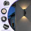 Lampes murales d'extérieur à capteur de crépuscule à l'aube - Ensemble de 12 étanches IP65-1041183090