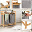 Wood Laundry Sorter