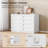 8 Drawers Dresser For Bedroom, 47.2" Wide Dresser For Closet, Large Wood Tv Stand, Chest Of Drawers With Deep Drawer For Living Room, Hallway,Home Office,White-21487973