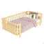 Lit plateforme double en bois pour enfants avec rampes-1627676133