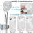 8''Chrome High Pressure Rainfall Shower Head Combo with 3 Setting Handheld Spray-125199301