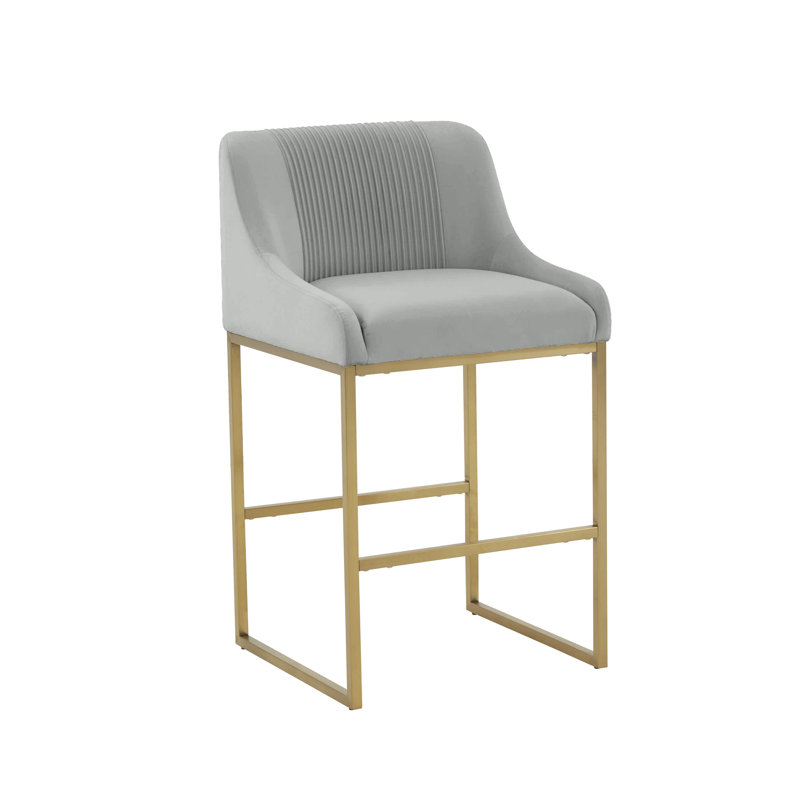 Tabouret de comptoir Robicheaux, gris