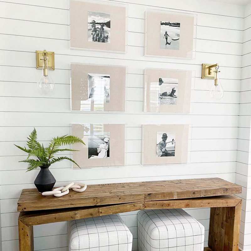 Modern Acrylic Shadowbox with Linen Canvas 2" Depth | UV Grade, 30" x 30"
