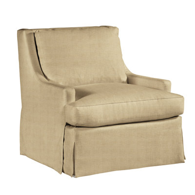 Royce 35" Wide Linen Slipcovered Armchair