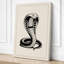 Cobra in Hood Japandi - Wrapped Canvas-8593008-8593010