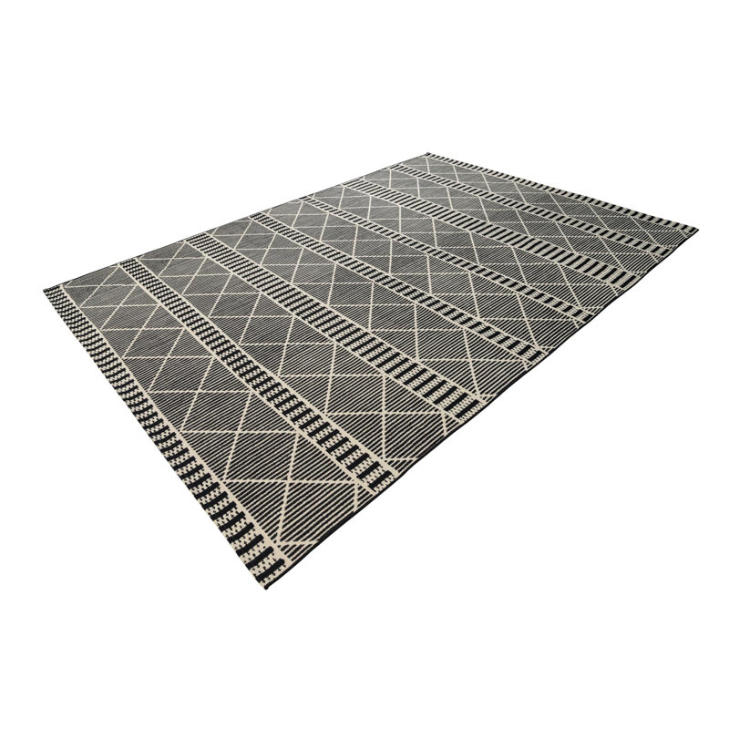 Black_Unique Loom Dalyan Outdoor Trellis Rug, Rectangle 3'3" x 5'3"