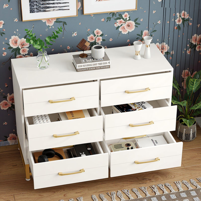 6-Drawer Dresser for Bedroom & Closet Tall Chest with Soft-Close Glides, Anti-Tip Kit | 28.7" H Space Saving Storage Organizer?