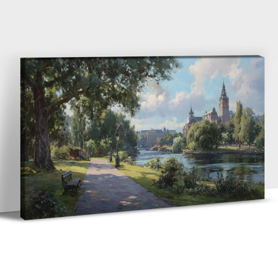 Landscape Wall Art - Scenic Nature Canvas Wall Art for Home Decor, Large Artwork Painting for Living Room and Bedroom, Wrapped Framed Artwork, 20×30 inches
