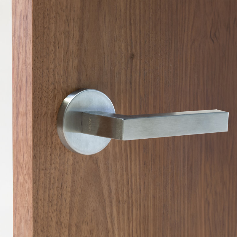 Single Dummy Door Lever Set, Right, Satin Stainless Steel