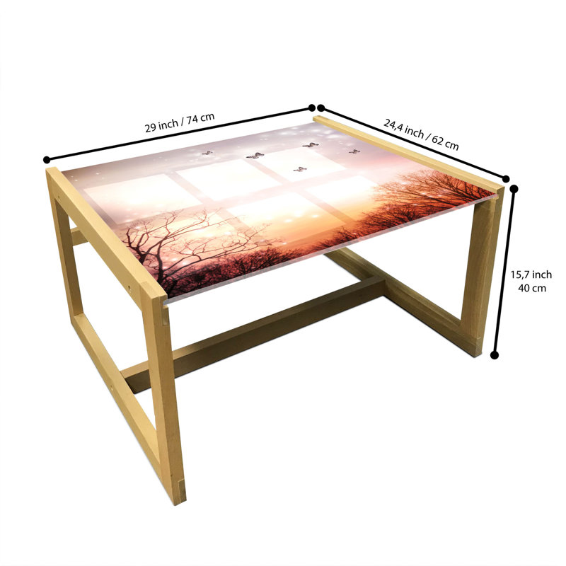 Jackelinne Sled Coffee Table, 40cm H x 74cm W x 62cm D