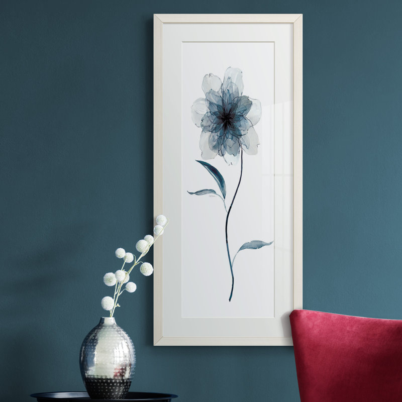 Peinture sur papier encadrée, Blanc
