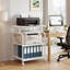 Support d'imprimante à 3 niveaux avec tablette réglable, prise de courant et port USB, chariot d'imprimante sur roulettes, grande table d'imprimante avec rangement pour bureau personnel-125588103