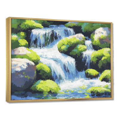 Cascading Waters In Washington I - Washington Wall Art Living Room