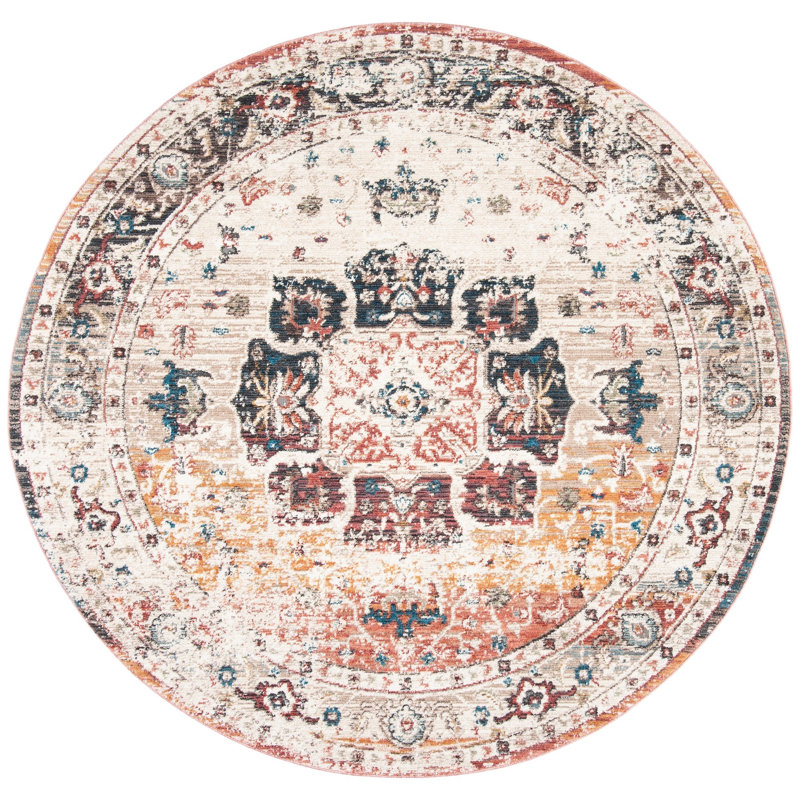 Cooksey 200 Performance Oriental Rug, Round 6'7"