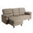 3-Seat Sectional Sofa - Modular Deep Seat Sleeper Couch with Chaise, Comfy Upholstered Furniture for Living Room, Apartment, Office-1808978836