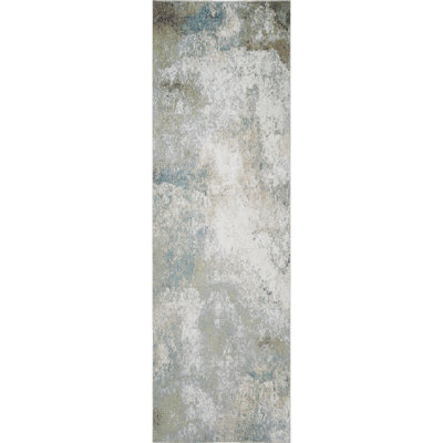 Machine Washable Henry Green/Ivory Rug