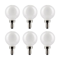 Ampoule LED Spptty, ampoule E12 blanc chaud, 6pcs ampoule E12 LED bougie  candélabre décoration lumière 5W lampe blanc chaud 