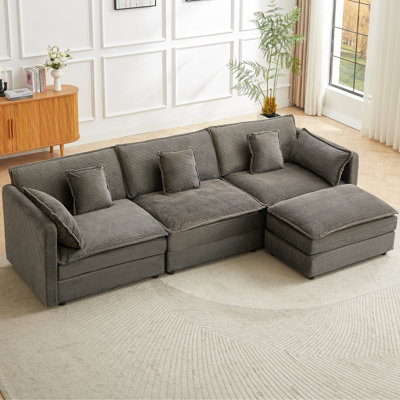 3 Seater Corduroy Sofa