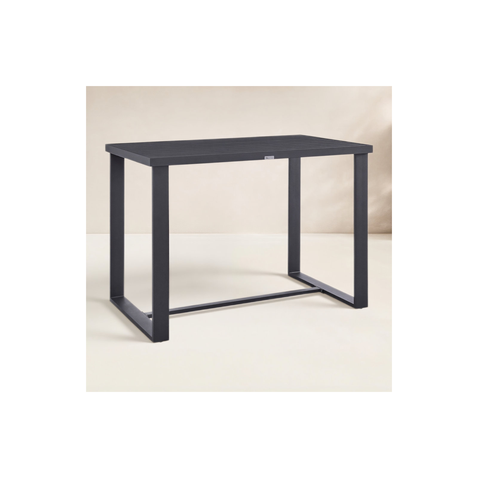 Elza 59'' Metal Outdoor Dining Table