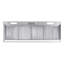 Akicon 54" 1200 CFM Ducted Range Hood Insert with 4-Speed Fan, 3 LED Lights and Heat Sensor Auto Speed