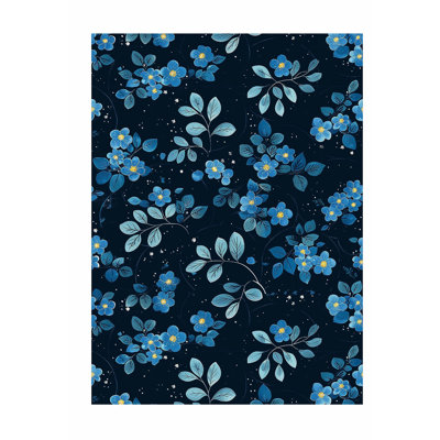 Floral Floral Flower Dreams VIII Modern Unframed Art Print