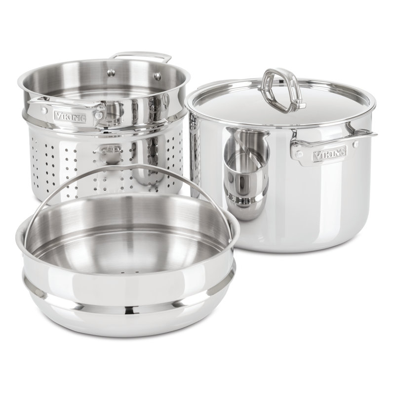 Viking 3-Ply Stainless Steel 8-Quart Multi Pot
