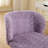 Office Chair,Artificial Rabbit Hair Home Office Chair With Metal Base,Adjustable Desk Chair Swivel Office Chair,Vanity Chair(Violet)-13156457
