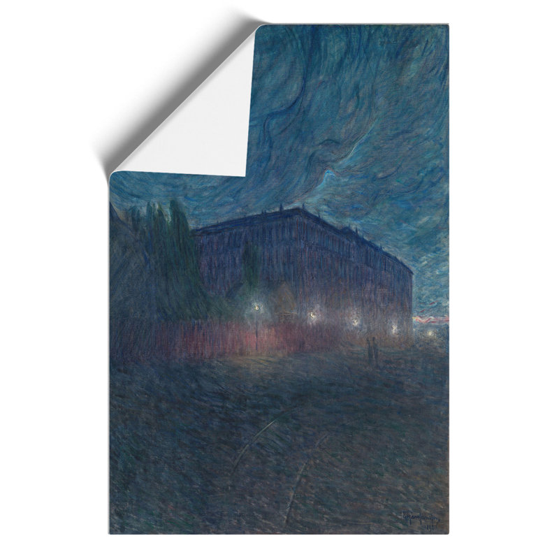 Stormy Night by Eugene Jansson - Unframed Painting, 59cm H x 42cm W x 0.1cm D