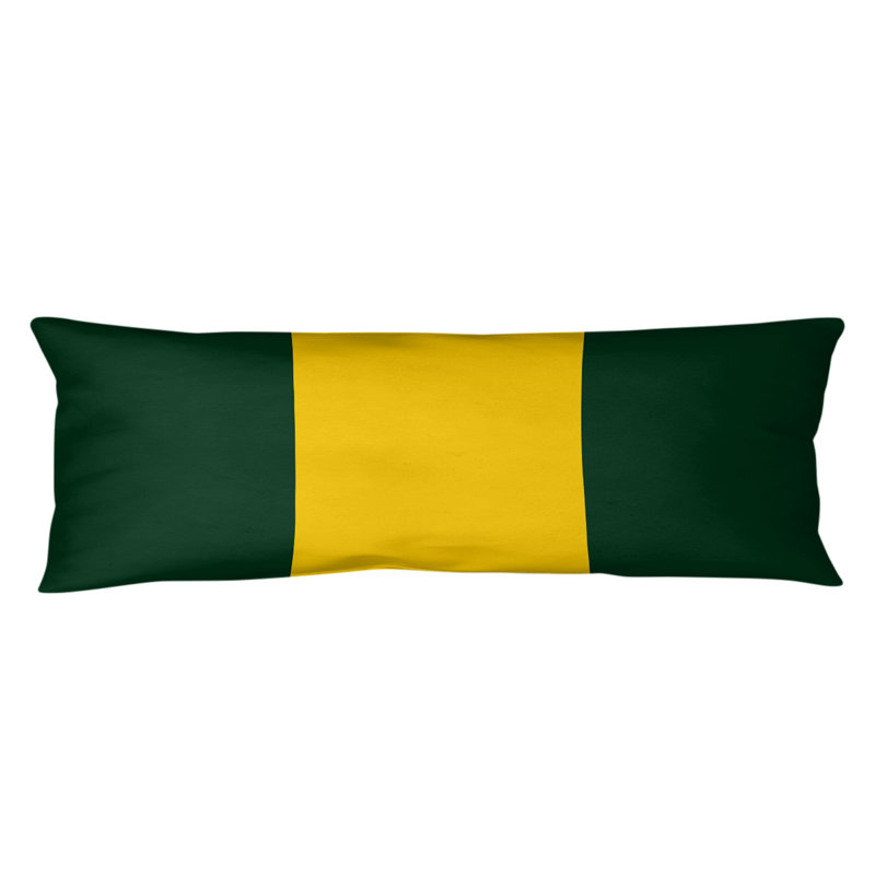 Abel Polyester Medium Pillow, Green/Yellow/Green