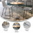 Marrel Round Wood Cocktail Table with Columns-92296669-92296668-11792482