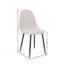 Ensemble de salle à manger de cuisine 5 pièces, table en bois naturel 63 po avec 4 chaises en tissu gris-133283184