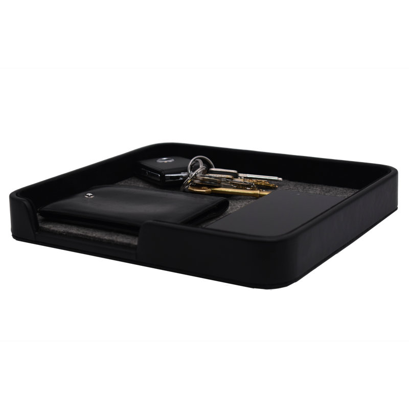 Faux Leather Desk Organiser