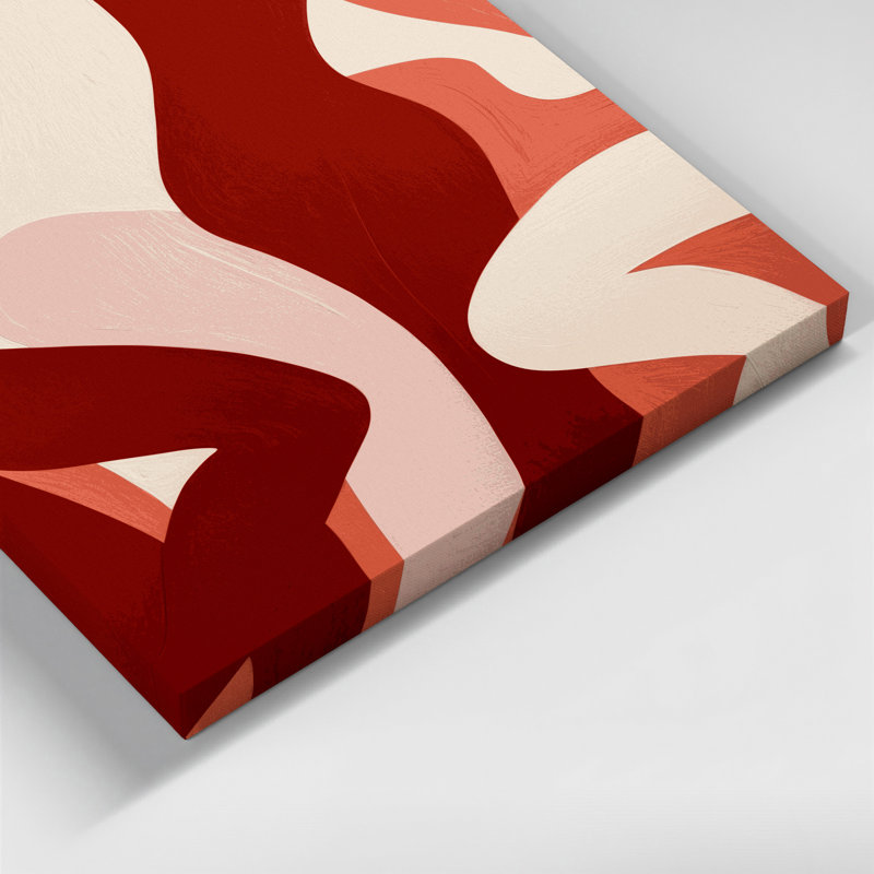 Art mural abstrait sur toile, H 12 po x l 12 po