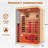 Erommy 2-Person Indoor Low Emf Far Infrared Sauna In Hemlock, Hemlock