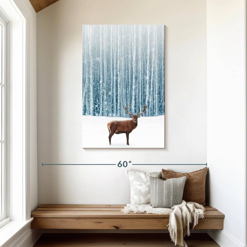 Cerf en hiver