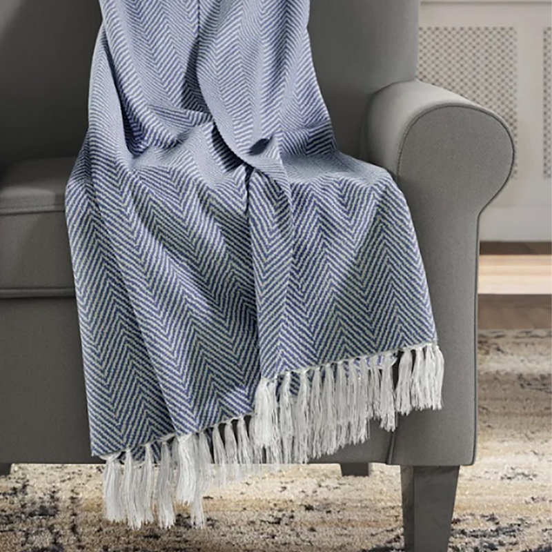 Lilith Fredericktown Cotton Throw, Ink