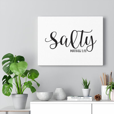 Salty - Wrapped Canvas Print