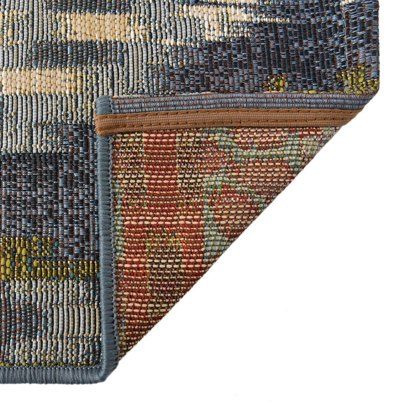 Newt Washable Ikat Indoor / Outdoor Rug, Runner 2'7" x 7'