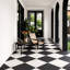 Tuxedo Checkerboard 12" x 12" Matte Porcelain Floor and Wall Tile