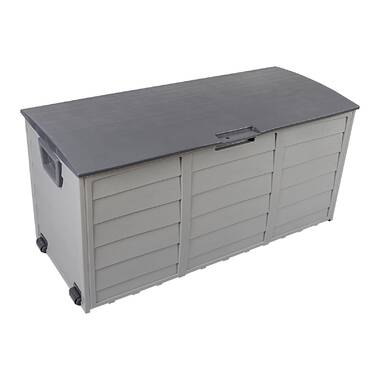 Winado 75 Gallons Water Resistant Plastic Lockable Deck Box with