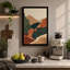 Layered Hills in Rust Scandinavian - Wrapped Canvas-777136832-777136847