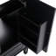 Ensemble de meuble-lavabo 60 po avec lavabo double 60 po, 2 armoires avec porte, 2 tiroirs, noir