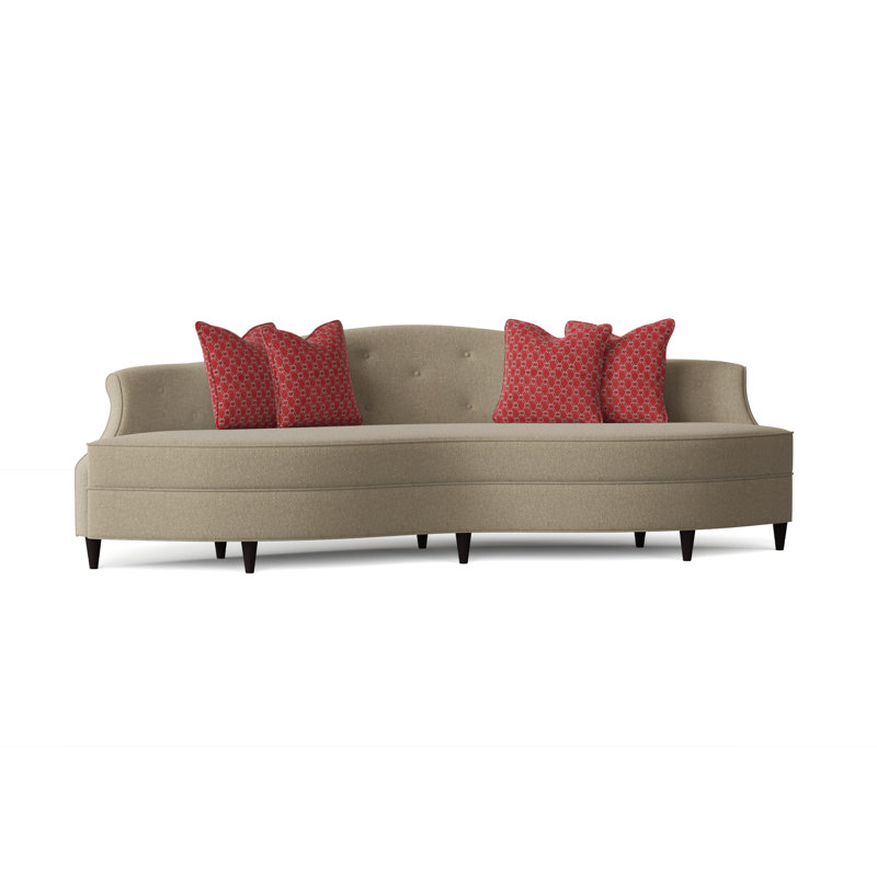 Tinsley Sofa, Venice Linen, Bisque, Amelia Azalea